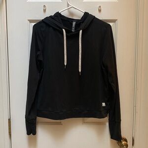 Vuori Women’s Halo Essential Hoodie - Black Heather, Small